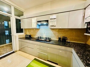 Kitchen in 3 BHK Apartment at Omaxe The Palace, Gomti Nagar – for Rent