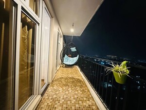 Balcony in 3 BHK Apartment at Omaxe The Palace, Gomti Nagar – for Rent