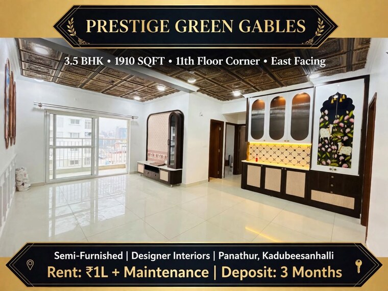 Exterior View, prestige-green-gables 3 Bedroom 1910 Sq.Ft. Apartment In Panathur Bangalore 10791777