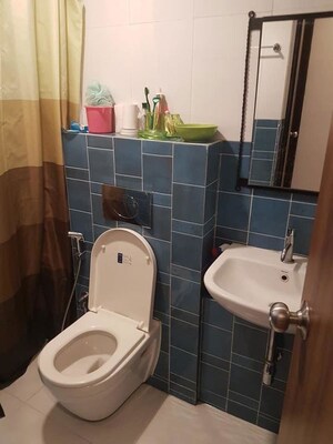 Bathroom in 2 BHK Apartment at Lodha Amara, Kolshet Road – for Rent