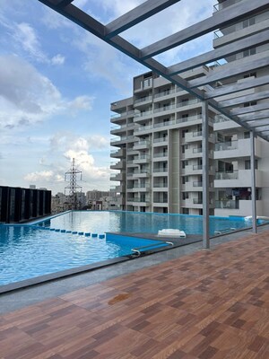 Swimming Pool in 3 BHK Apartment at Praneeth KKRs Pranav Jaitra, Hydernagar – for Rent
