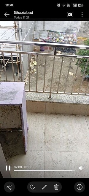 Balcony in 2 BHK Builder Floor at Vasundhara Sector 2b – for Sale