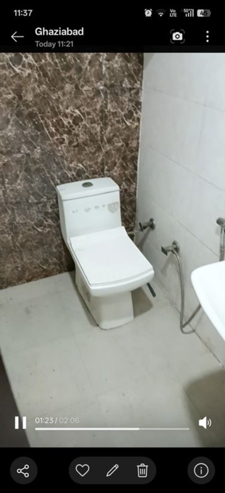 Bathroom, vasundhara sector 2b 2 Bedroom 900 Sq.Ft. Builder Floor In Vasundhara Sector 2b Ghaziabad 10791957