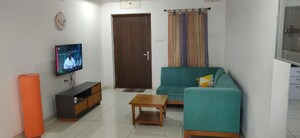 Living Room in 3 BHK Apartment at Aparna Cyber Life, Nallagandla – for Rent