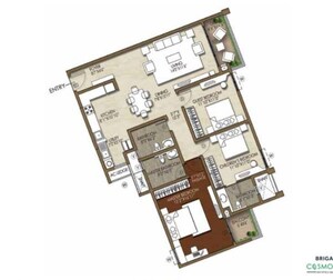 Master Plan in 3 BHK Apartment at Brigade Cosmopolis, Whitefield – for Sale