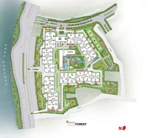 Master Plan in 3.5 BHK Apartment at Prestige Raintree Park, Whitefield – for Sale