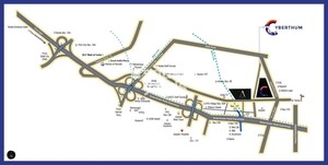  Office Space – Map Location View at Bhutani Cyberthum, Sector 140a - for Sale