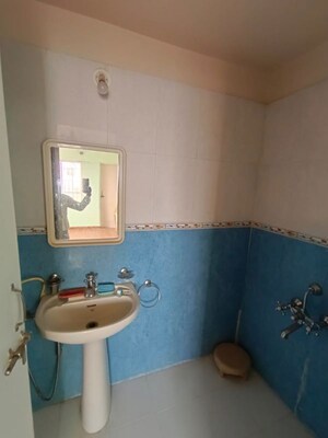 Bathroom in 2 BHK Apartment at Siddhivinayak Shubhashree Residential, Akurdi – for Rent