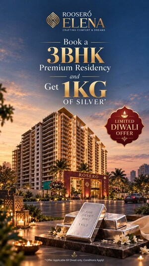 3 BHK Apartment – Exterior View View at Rose Avenue Zirakpur, Dhakoli - for Sale