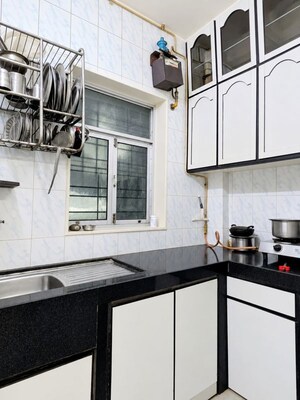 Kitchen in 1 BHK Apartment at Bandra West – for Rent