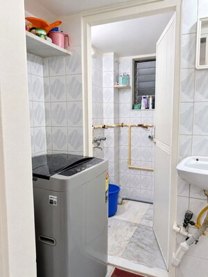 Bathroom in 1 BHK Apartment at Bandra West – for Rent