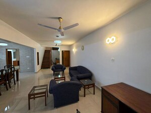 Living Room in 4 BHK Apartment at Ulsoor Lake – for Rent
