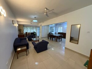 Living Room in 4 BHK Apartment at Ulsoor Lake – for Rent