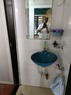 Bathroom in 1 BHK Apartment at Sector 5 Kopar Khairane – for Sale
