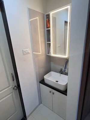Bathroom in 2 BHK Apartment at LS Laxmi Avenue, Wakad – for Rent