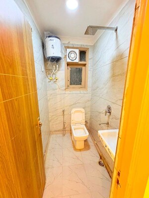 Bathroom in 1 BHK Builder Floor at Saket – for Rent