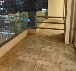 Balcony in 2 BHK Apartment at LnT Realty Crescent Bay, Parel – for Rent