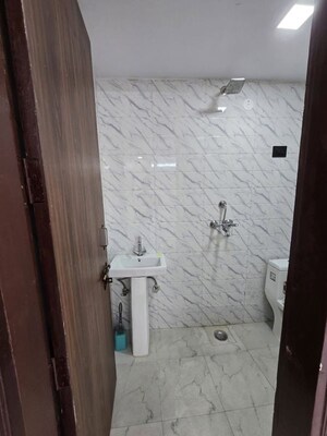 Bathroom in 1 BHK Builder Floor at Saket – for Rent