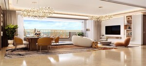 Living Room in 2 BHK Apartment at Runwal One, Manpada – for Sale