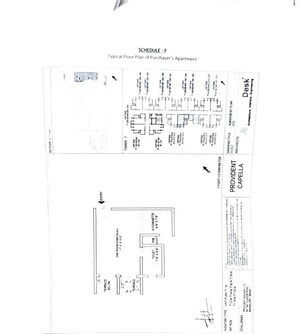 Floor Plan in Studio Apartment at Provident Capella, Whitefield – for Sale