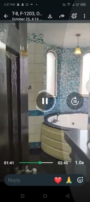 Bathroom in 3.5 BHK Apartment at Omaxe The Nile, Sector 49 – for Sale