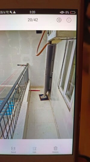 Balcony in 2 BHK Builder Floor at Malviya Nagar – for Rent