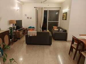 Living Room in 2.5 BHK Apartment at Prestige Misty Waters, Hebbal – for Rent