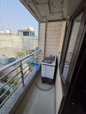 Balcony in 2 BHK Builder Floor at Mohan Garden – for Rent