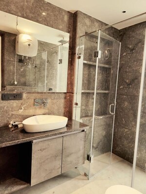 Bathroom in 4 BHK Builder Floor at Nirvana Country – for Rent