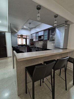 Staircase in 3 BHK Apartment at Vasant Valley Complex, Malad East – for Rent