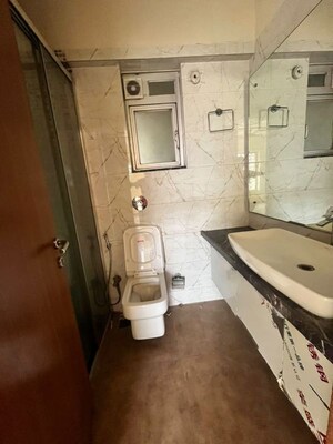 Attached Bathroom in 1 BHK Apartment at Sharda Green Wood, Kasarvadavali – for Rent