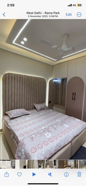 Bedroom in 3 BHK Builder Floor at Uttam Nagar – for Rent