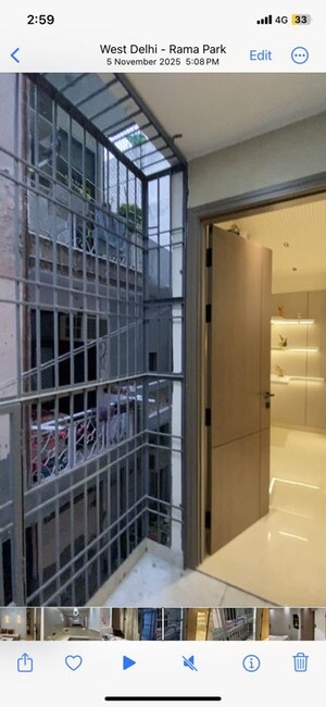 Balcony in 3 BHK Builder Floor at Uttam Nagar – for Rent