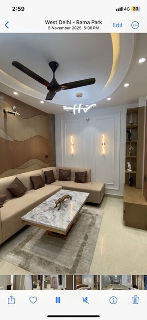Bedroom in 3 BHK Builder Floor at Uttam Nagar – for Rent