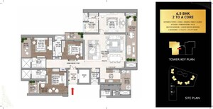 Floor Plan in 4 BHK Apartment at Signature Global Titanium SPR, Sector 71 – for Sale