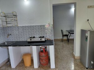 Kitchen in 1 BHK Builder Floor at Taleigao – for Rent