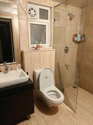 Bathroom in 2.5 BHK Apartment at Prestige Misty Waters, Hebbal – for Rent