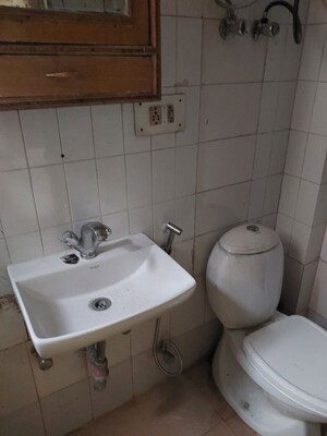 Bathroom in 3 BHK Apartment at Dwarka – for Rent