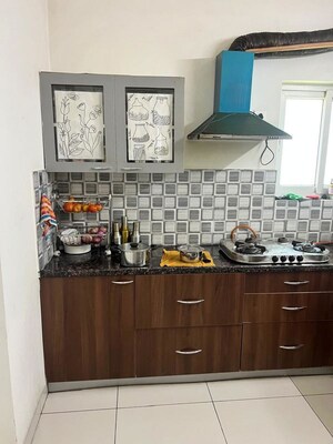Kitchen in 3 BHK Apartment at Aparna Sarovar Grande, Nallagandla – for Rent