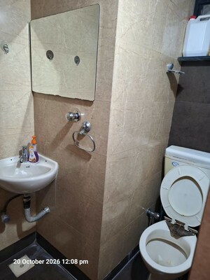 Bathroom in 3 BHK Apartment at Karia Konark Nagar Phase 1, Viman Nagar – for Rent