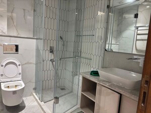 Bathroom in 3 BHK Builder Floor at Safdarjung Enclave – for Rent