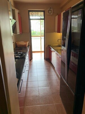 Kitchen in 3 BHK Apartment at DLF Exclusive Floors, Sector 53 – for Rent