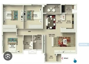 Floor Plan in 3 BHK Apartment at Assetz Marq, Whitefield – for Sale