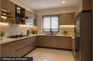 Kitchen in 3 BHK Apartment at AVR Luna, Mogappair West – for Sale