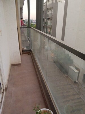 Balcony in 2.5 BHK Apartment at Smart World Gems, Sector 89 – for Rent