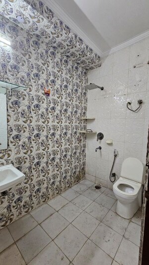 Bathroom in 3 BHK Builder Floor at Saket – for Rent