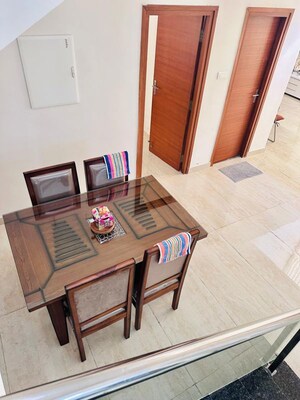 Dining area in 4 BHK Villa at Manchirevula – for Rent
