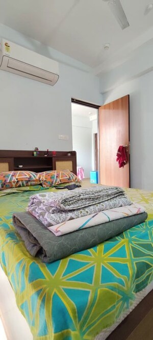 Bedroom in 1 BHK Apartment at Duville Riverdale Suites, Kharadi – for Rent