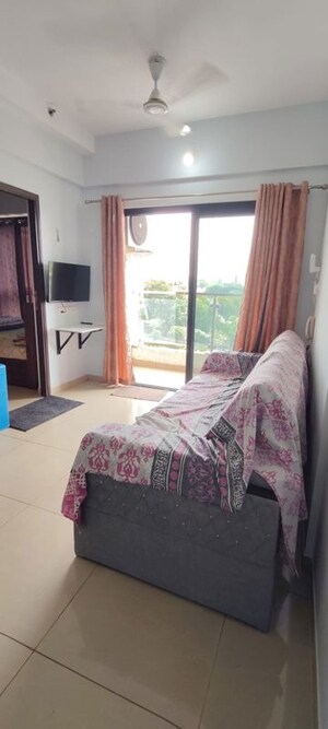 Hall in 1 BHK Apartment at Duville Riverdale Suites, Kharadi – for Rent