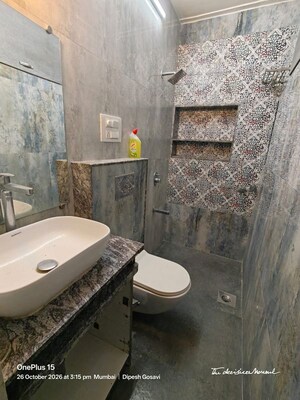 Bathroom in 2 BHK Apartment at Juhu – for Rent